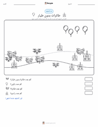 معاينة ورقة العمل القابلة للطباعة طائرات بدون طيار