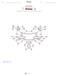 Drones printable worksheet preview