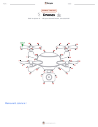 Aperçu de la feuille de travail imprimable Drones