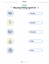 Tài liệu in sẵn Máy bay không người lái cho trẻ em