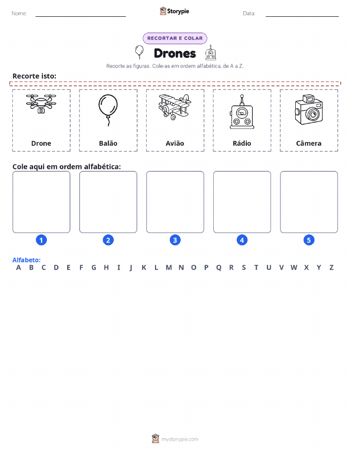 Recortar & Colar Alfabeto