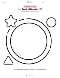 Página para colorear de Círculo para niños