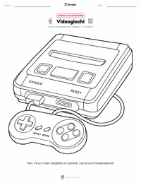 Pagina da colorare di Videogiochi per bambini