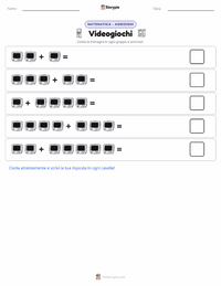 Anteprima della scheda stampabile di Videogiochi