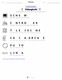 Anteprima della scheda stampabile di Videogiochi