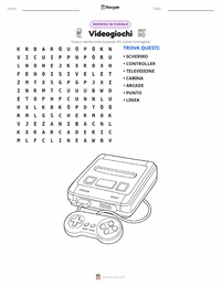 Anteprima della scheda stampabile di Videogiochi