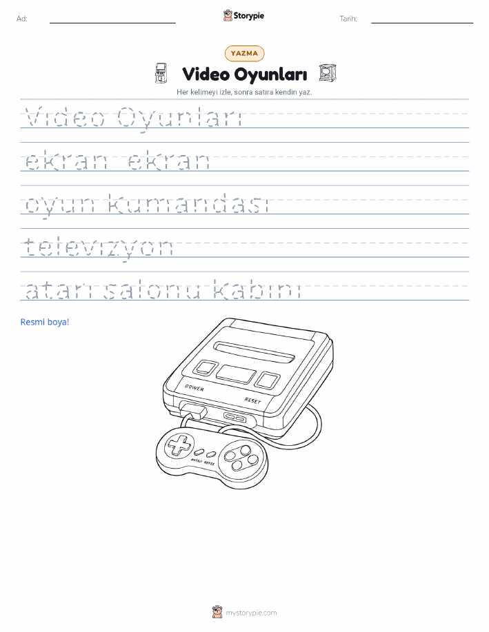 Yazma Pratiği