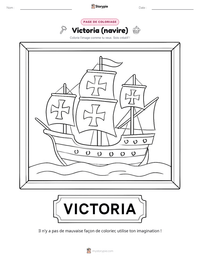 Aperçu de la feuille de travail imprimable Victoria (navire)
