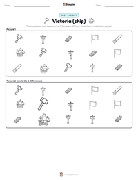Victoria (ship) printable worksheet preview