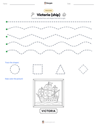 Victoria (ship) printable worksheet preview