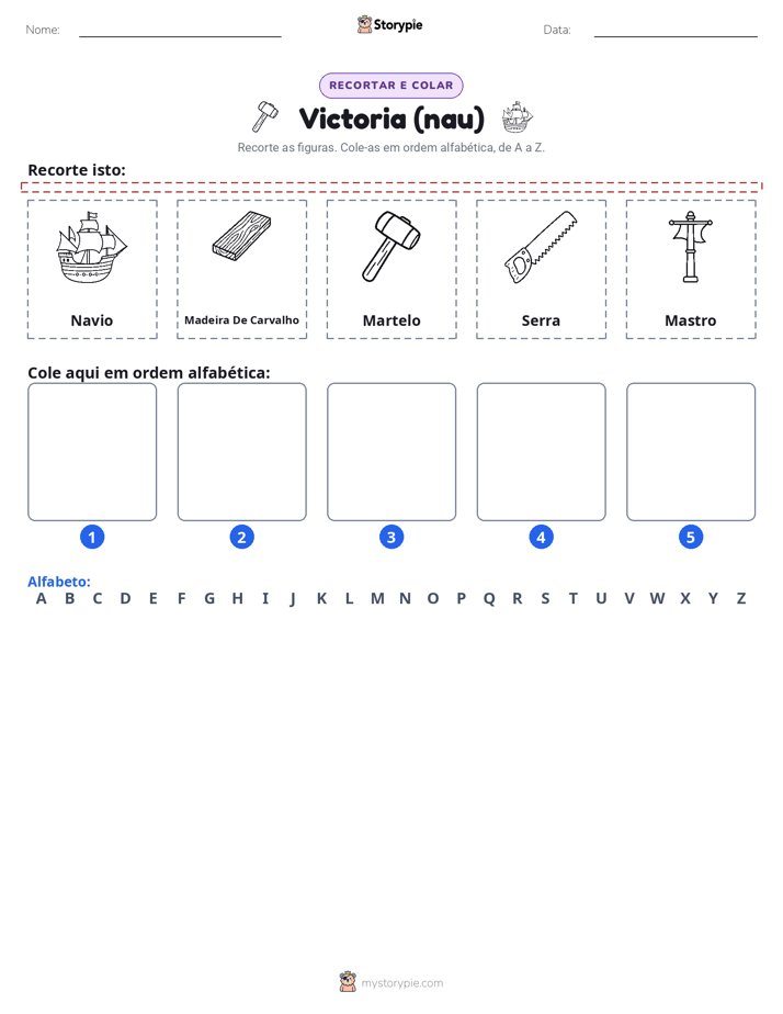 Recortar & Colar Alfabeto