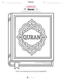 Quran coloring page for kids