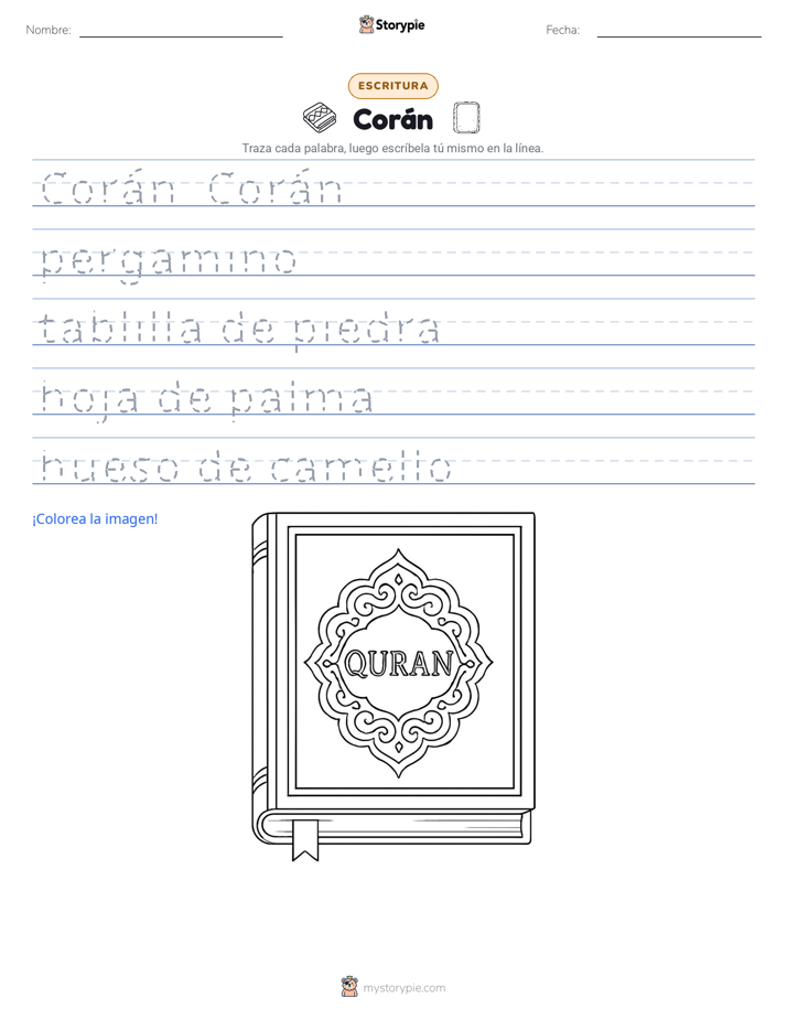 Práctica de Escritura