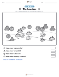 The Americas printable worksheet preview