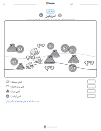 امریکین پرنٹ کرنے کے قابل ورکشیٹ کا پیش نظارہ