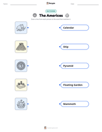 The Americas printable worksheet preview