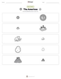 The Americas printable worksheet preview