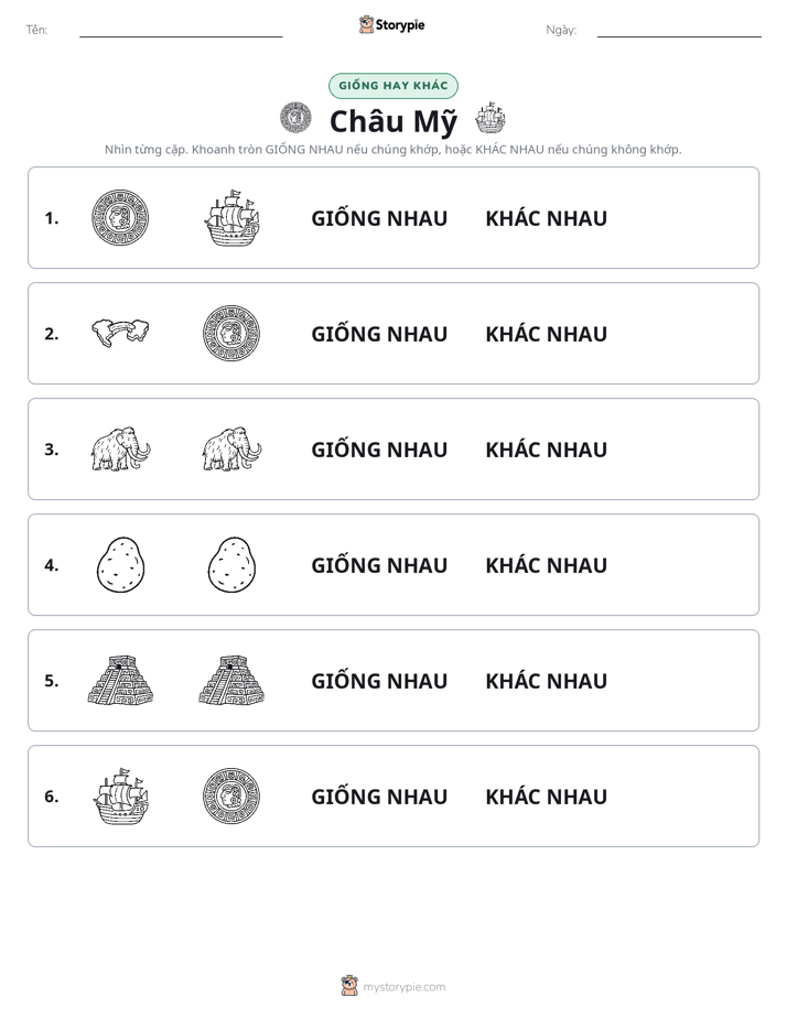 Giống Hay Khác
