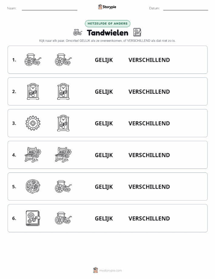 Zelfde of Verschillend