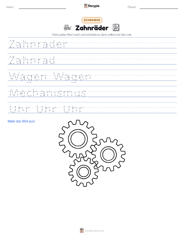 Schreibübung