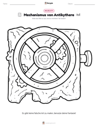 Mechanismus von Antikythera druckbare Arbeitsblatt Vorschau