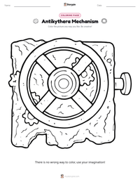 Antikythera Mechanism printable worksheet preview