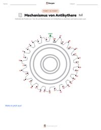 Mechanismus von Antikythera druckbare Arbeitsblatt Vorschau