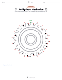 Antikythera Mechanism printable worksheet preview