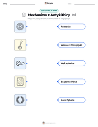 Podgląd drukowalnego arkusza ćwiczeń Mechanizm z Antykithiry