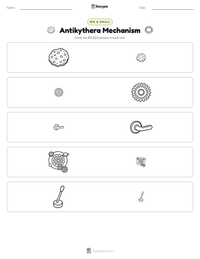 Antikythera Mechanism printable worksheet preview