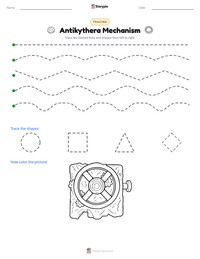 Antikythera Mechanism printable worksheet preview