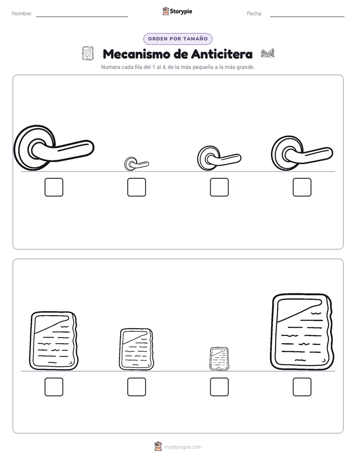 Orden de Tamaños