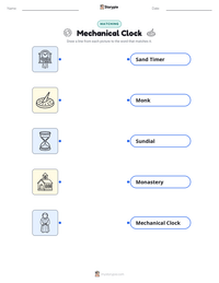 Mechanical Clock printable worksheet preview