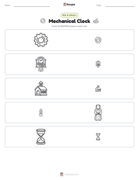 Mechanical Clock printable worksheet preview