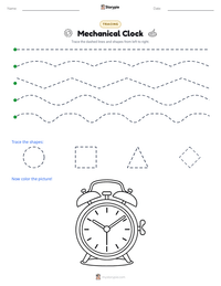 Mechanical Clock printable worksheet preview