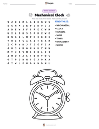 Mechanical Clock printable worksheet preview