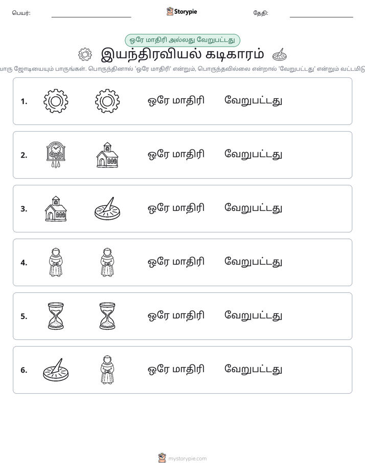 அதே அல்லது மாறுபட்டது