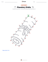 Planetary Orbits printable worksheet preview