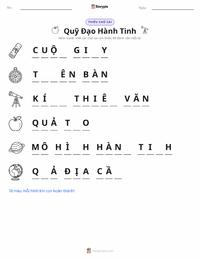 Xem trước tài liệu in sẵn Quỹ đạo hành tinh