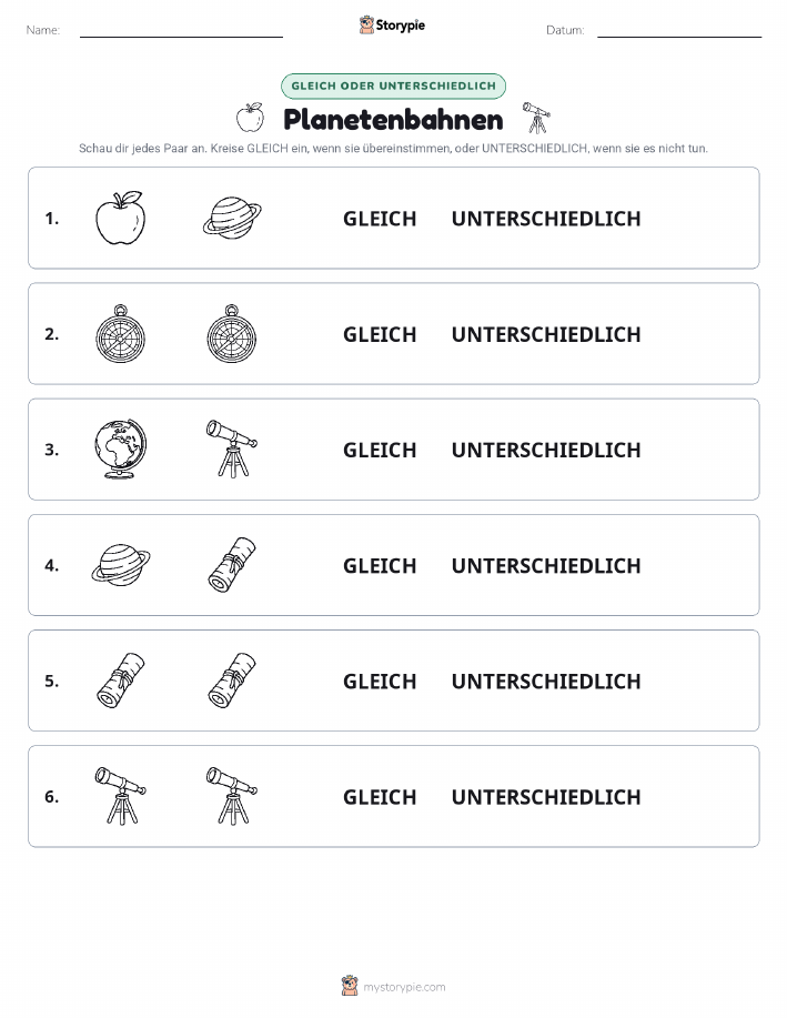 Gleich oder Anders