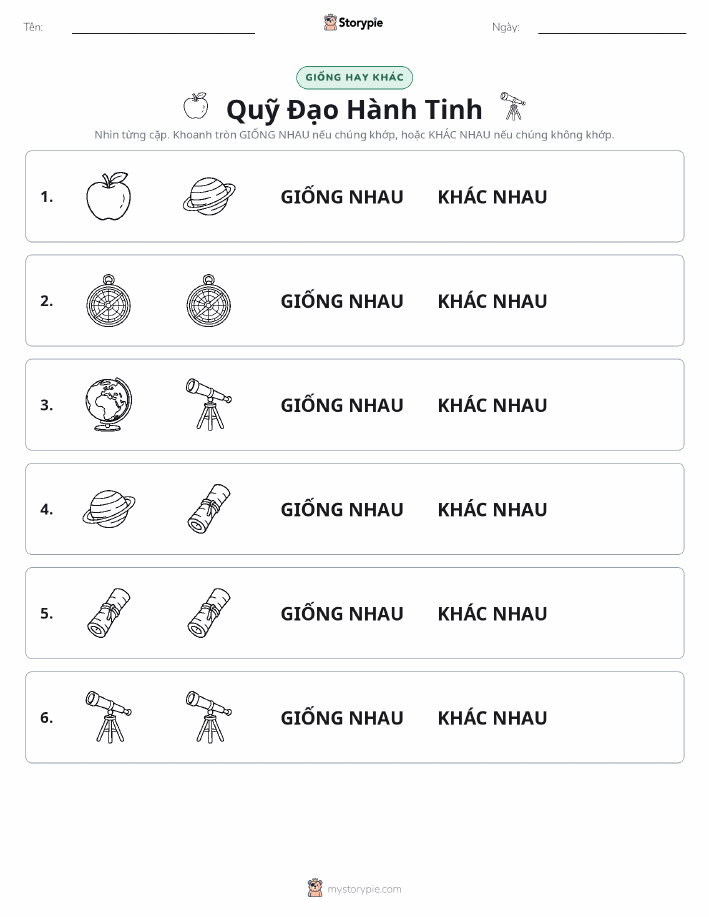 Giống Hay Khác