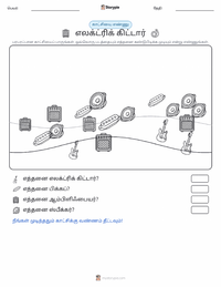 மின்சார கிட்டார் அச்சிடக்கூடிய வேலைப்பதிவின் முன்னோட்டம்