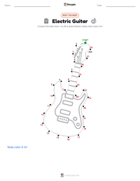 Electric Guitar printable worksheet preview