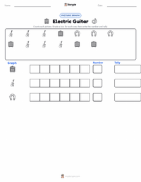 Electric Guitar printable worksheet preview