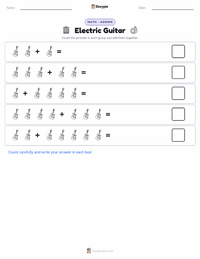 Electric Guitar printable worksheet preview