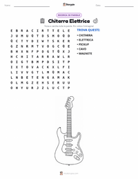 Anteprima della scheda stampabile di Chitarra Elettrica