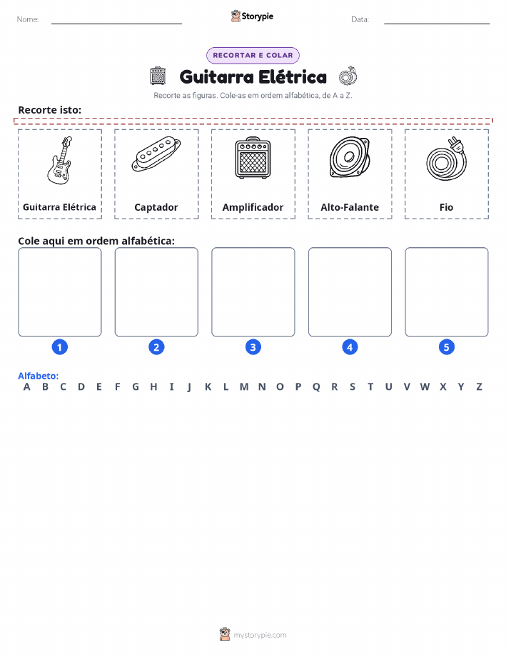 Recortar & Colar Alfabeto