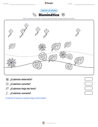Vista previa de la hoja de trabajo imprimible de Biomimética