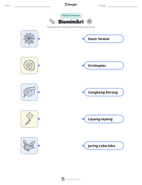 Prabaca lembar kerja cetak Biomimikri