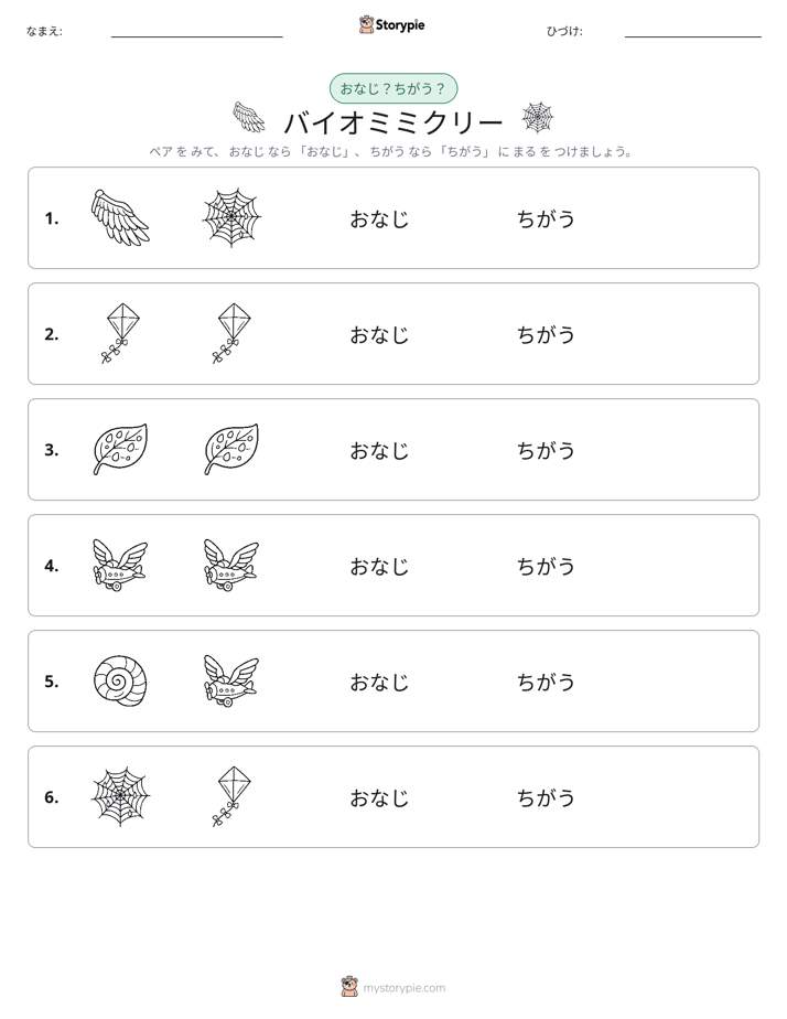 同じか違うか